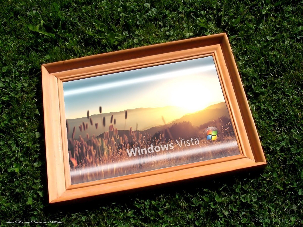 Windows Vista on grass