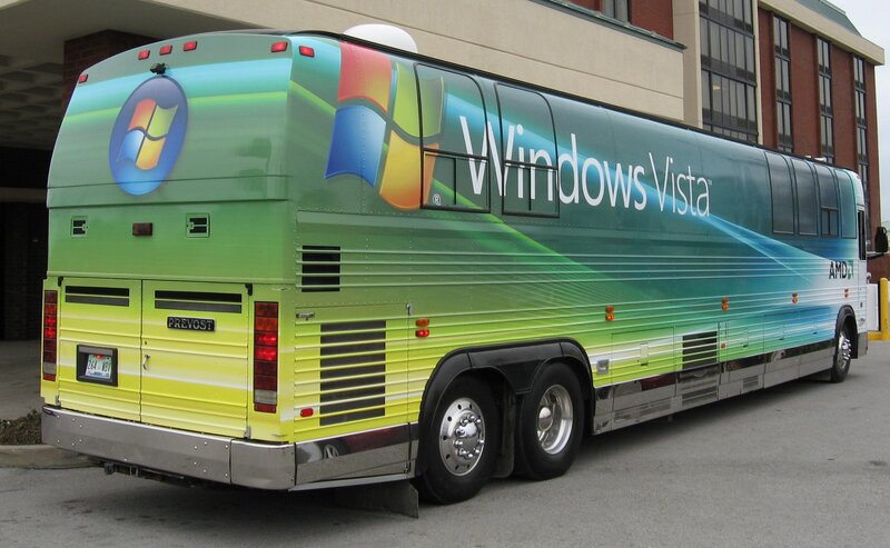 Windows Vista promotional bus