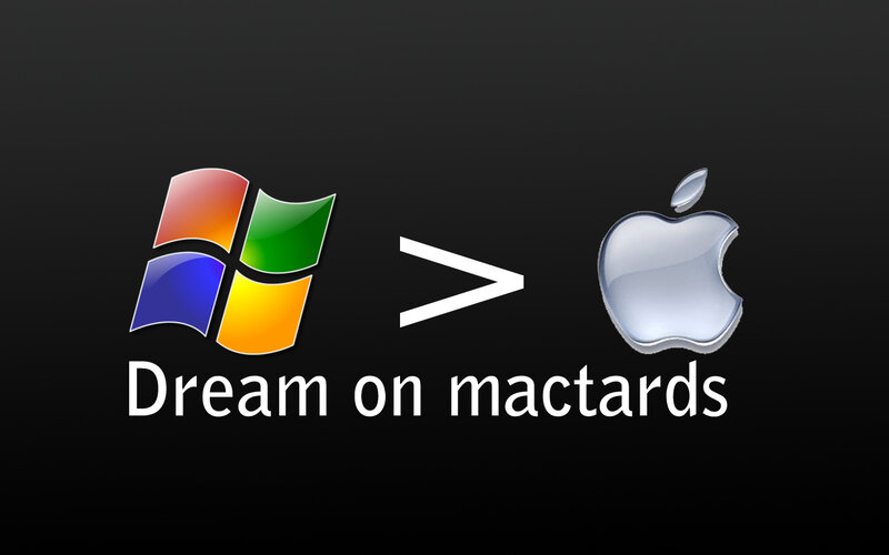Windows vs Apple logo