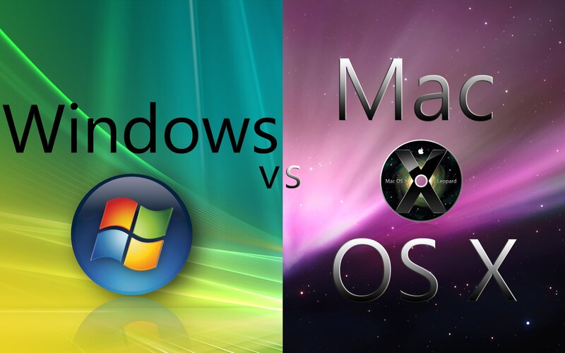Windows Vs Mac OS X — Green