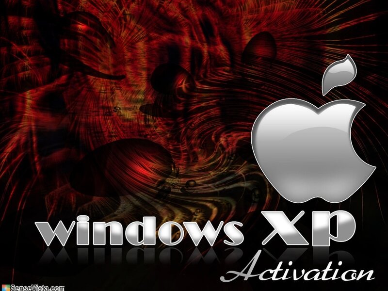 Windows XP activation wallpaper