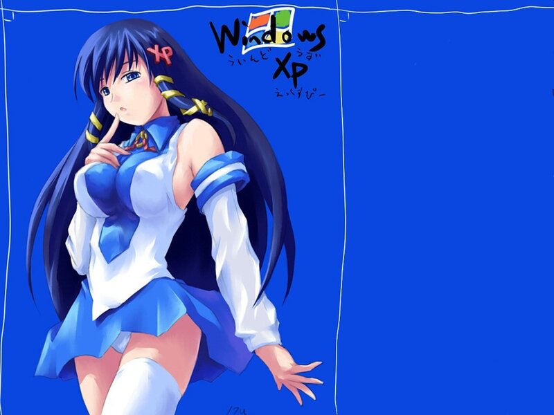 Windows XP anime character