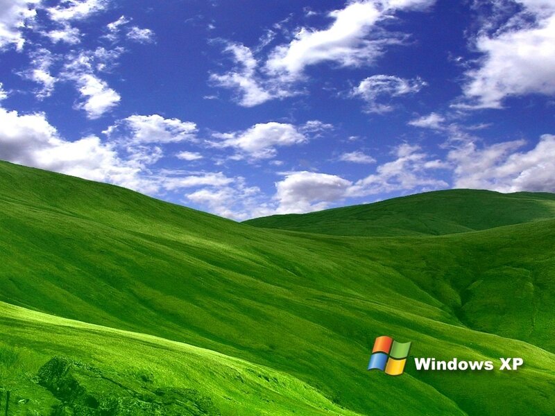 Windows XP default wallpaper