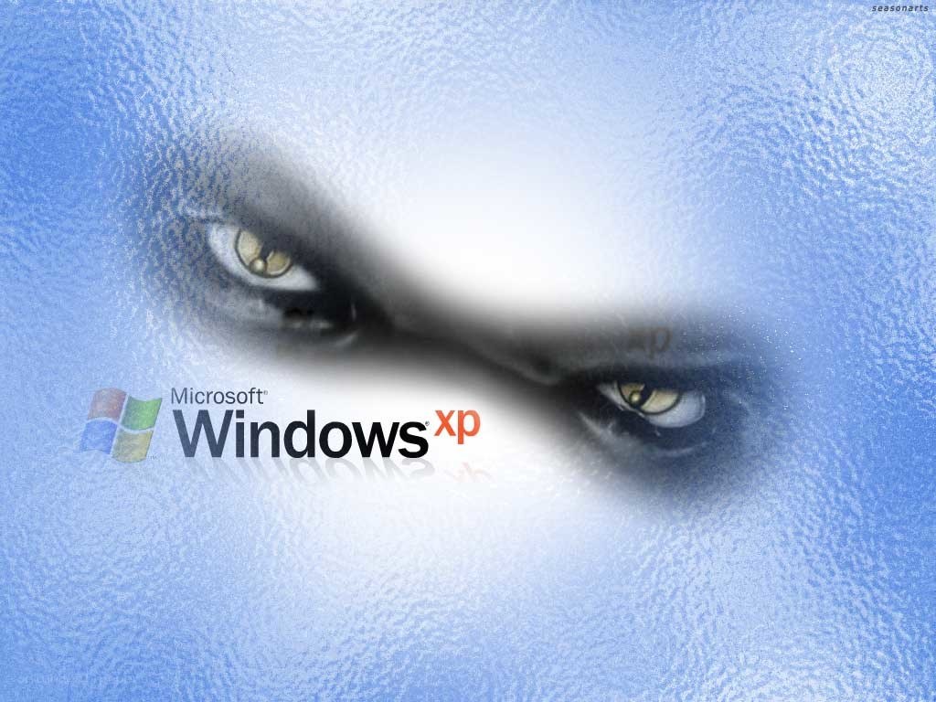 Windows XP eyes wallpaper