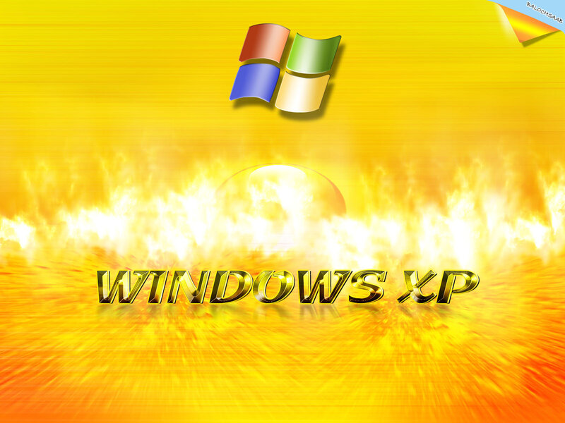 Windows XP fiery background