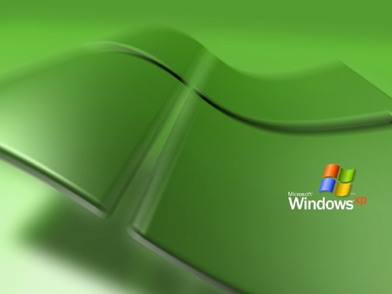 Windows XP green wallpaper