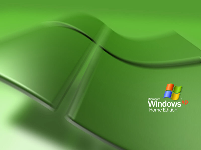 Windows XP green wallpaper