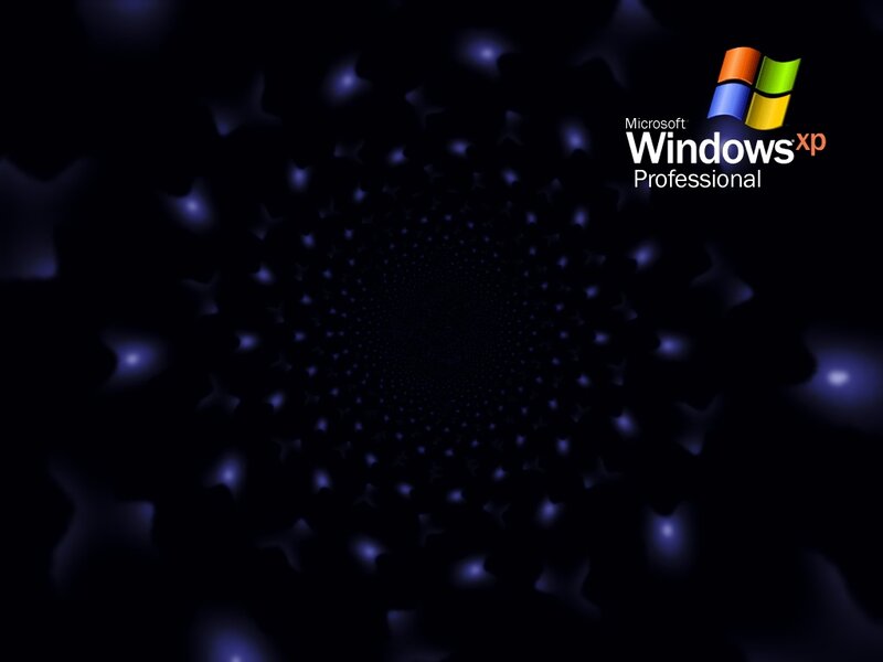 Windows XP Logo — Black, Dark