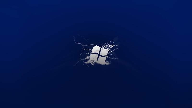 Windows XP Logo — Blue, Minimalist