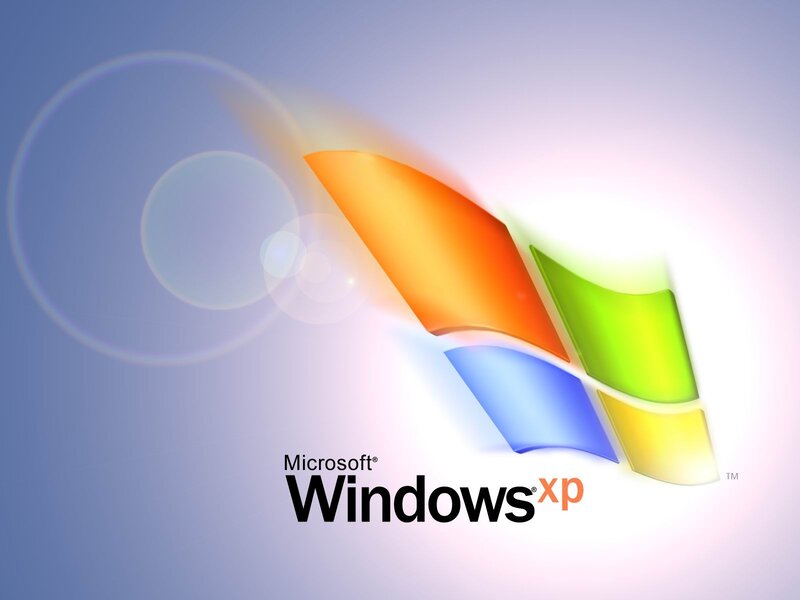 Windows XP Logo — Blue, Modern, Digital Art, Text
