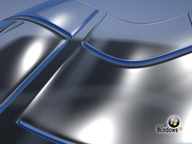 Windows XP Logo — Blue, Neutral, 3d Render