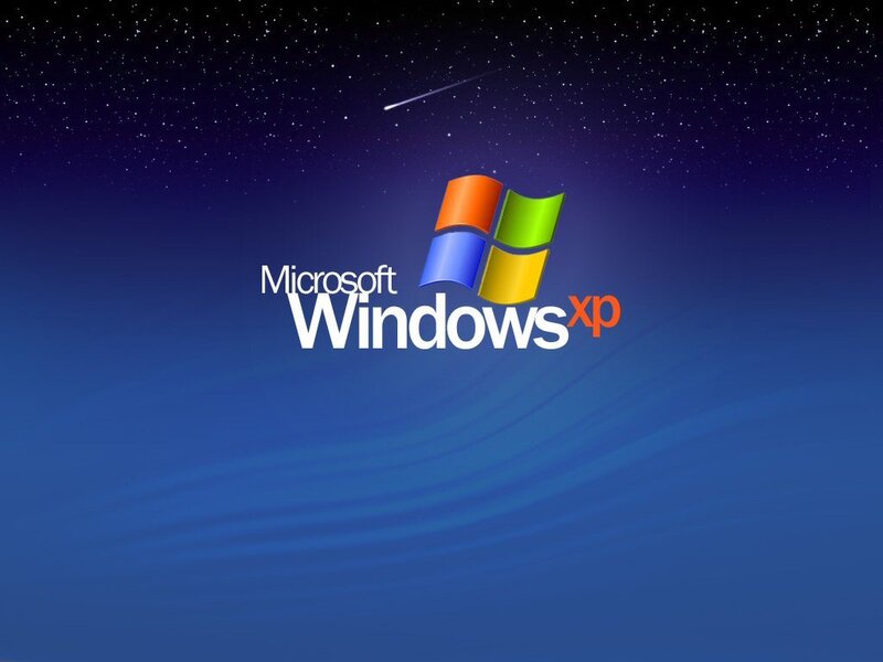 Windows XP Logo — Blue, Serene, Night