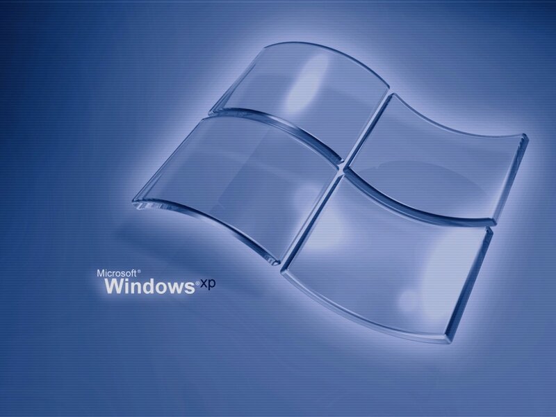 Windows XP Logo — Blue, Technological, Digital Art, Text