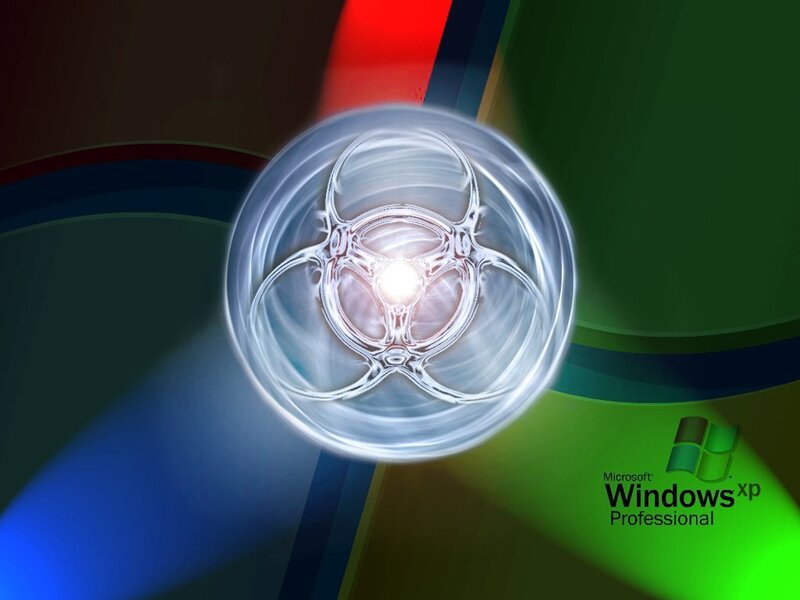 Windows XP Logo — Green, Abstract