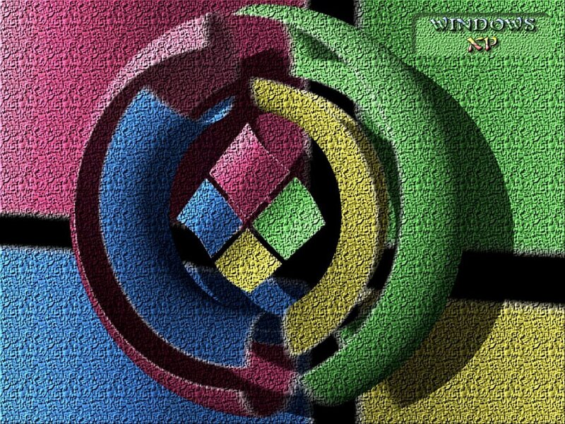 Windows XP Logo — Green, Vibrant