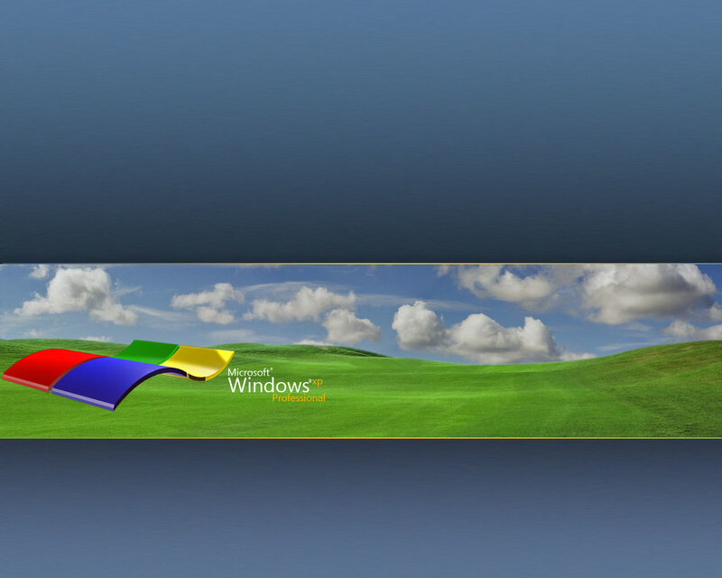Windows XP Logo on Grass