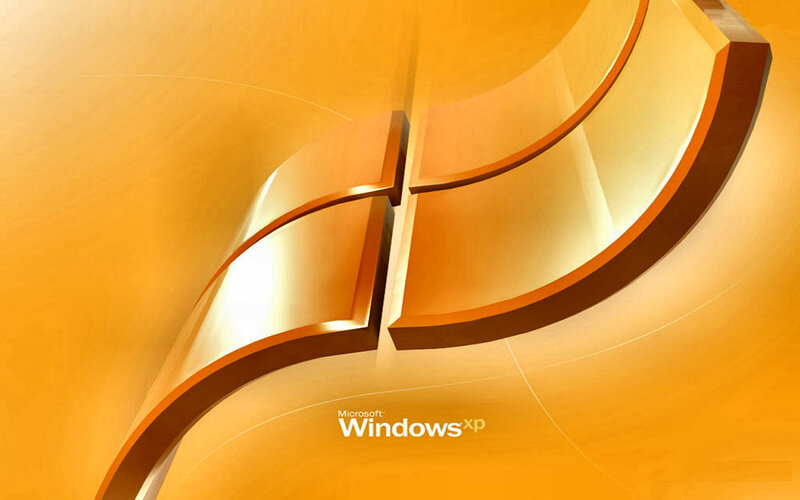 Windows XP Logo — Orange, Modern