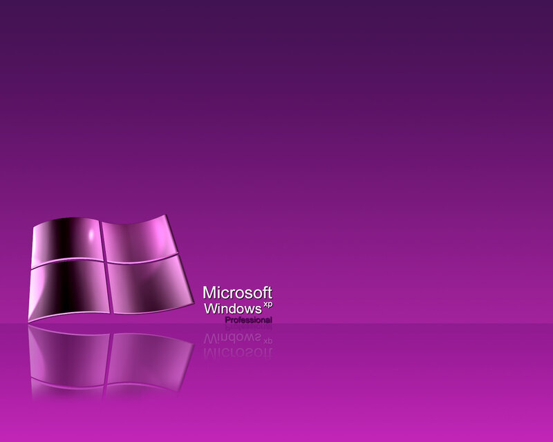 Windows XP Logo — Purple, Minimalist