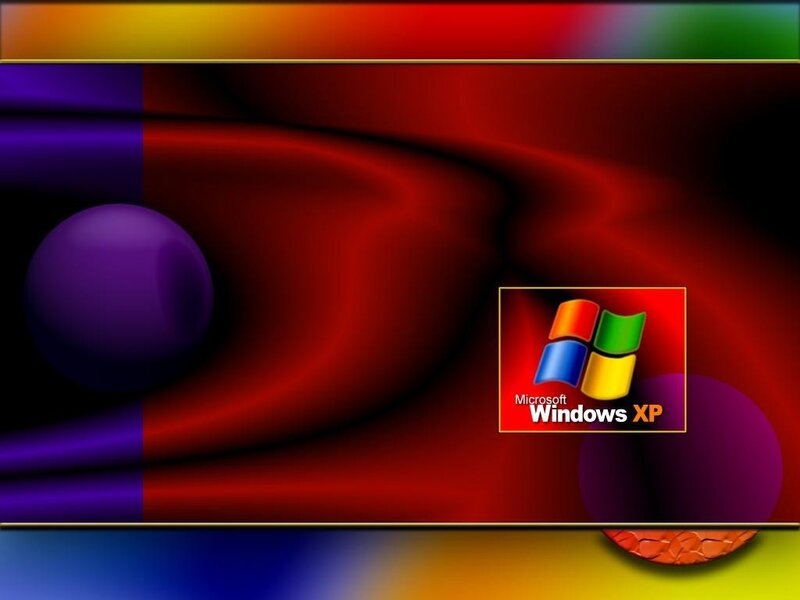 Windows XP Logo — Red, Abstract