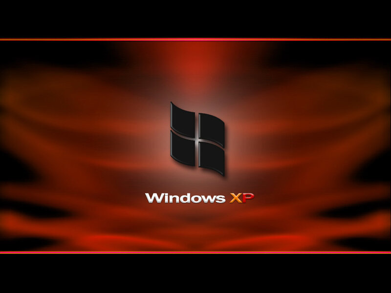Windows XP Logo — Red, Dramatic