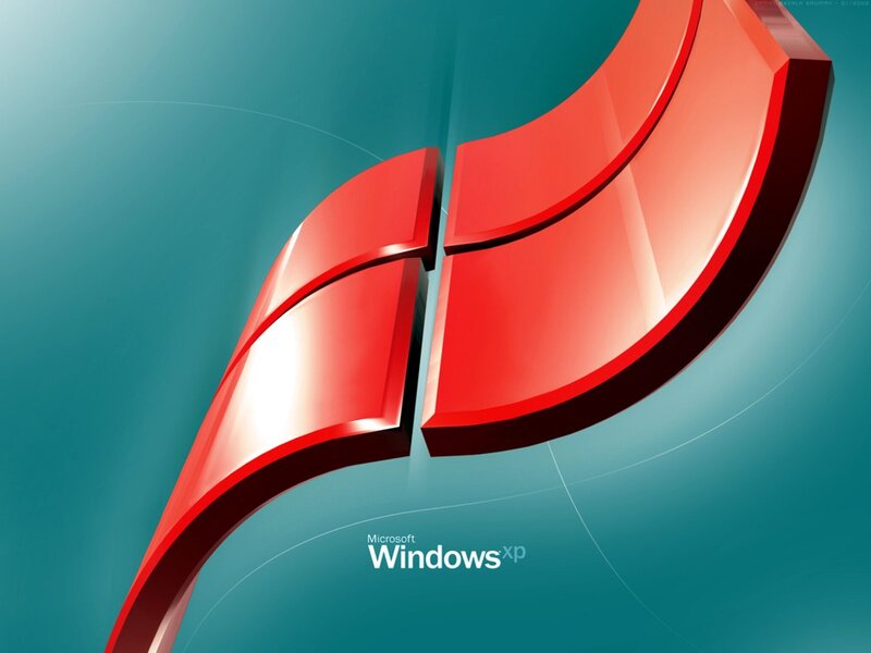 Windows XP Logo — Red, Modern
