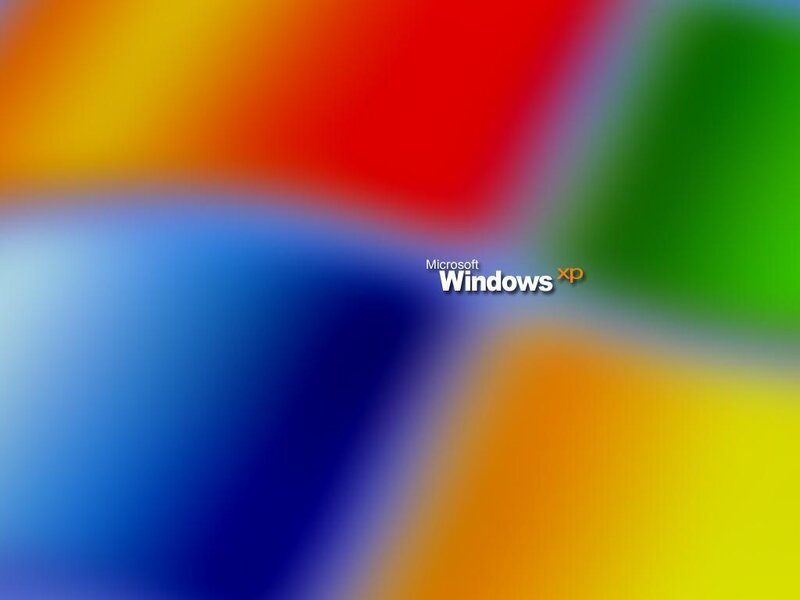 Windows XP Logo — Red, Vibrant, Abstract