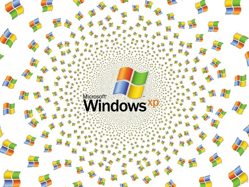 Windows XP logo spiral