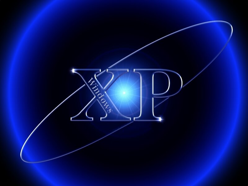 Windows XP logo with blue ring