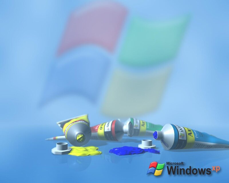 Windows XP paint tubes