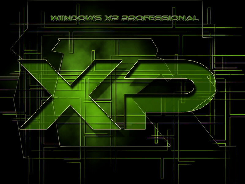 Windows XP Professional Logo — Green