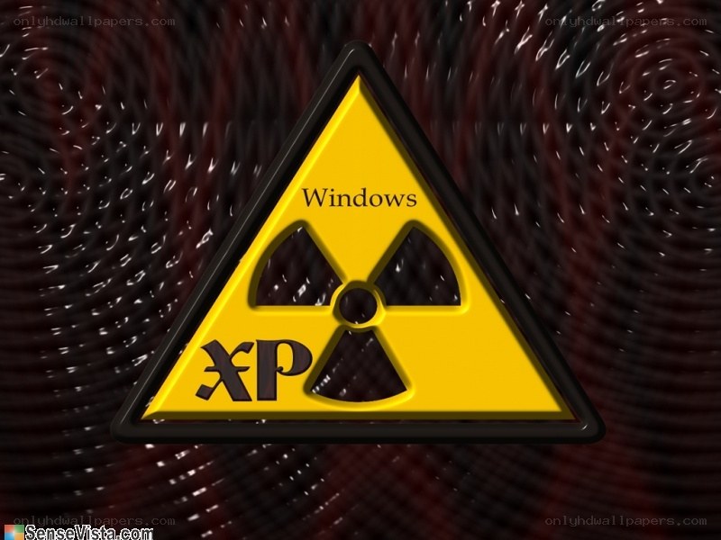 Windows XP radiation warning