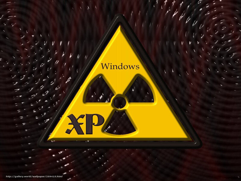 Windows XP radiation warning