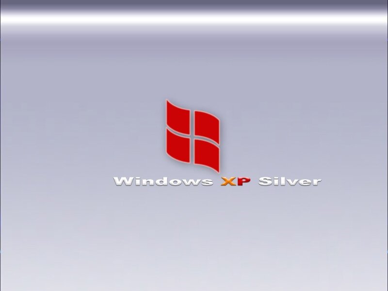 Windows XP Silver Logo — Red