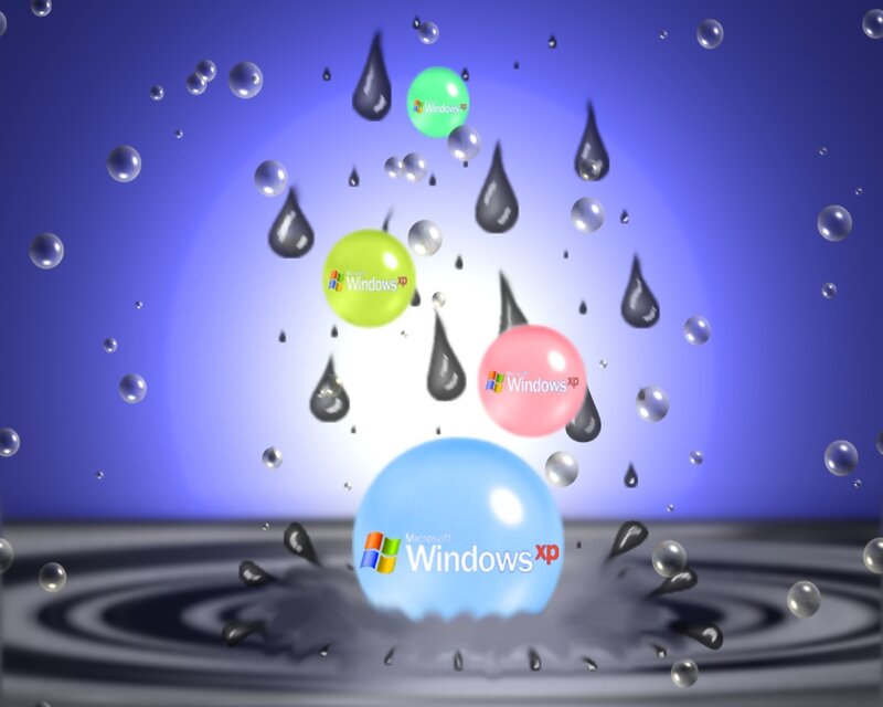 Windows XP water droplet animation
