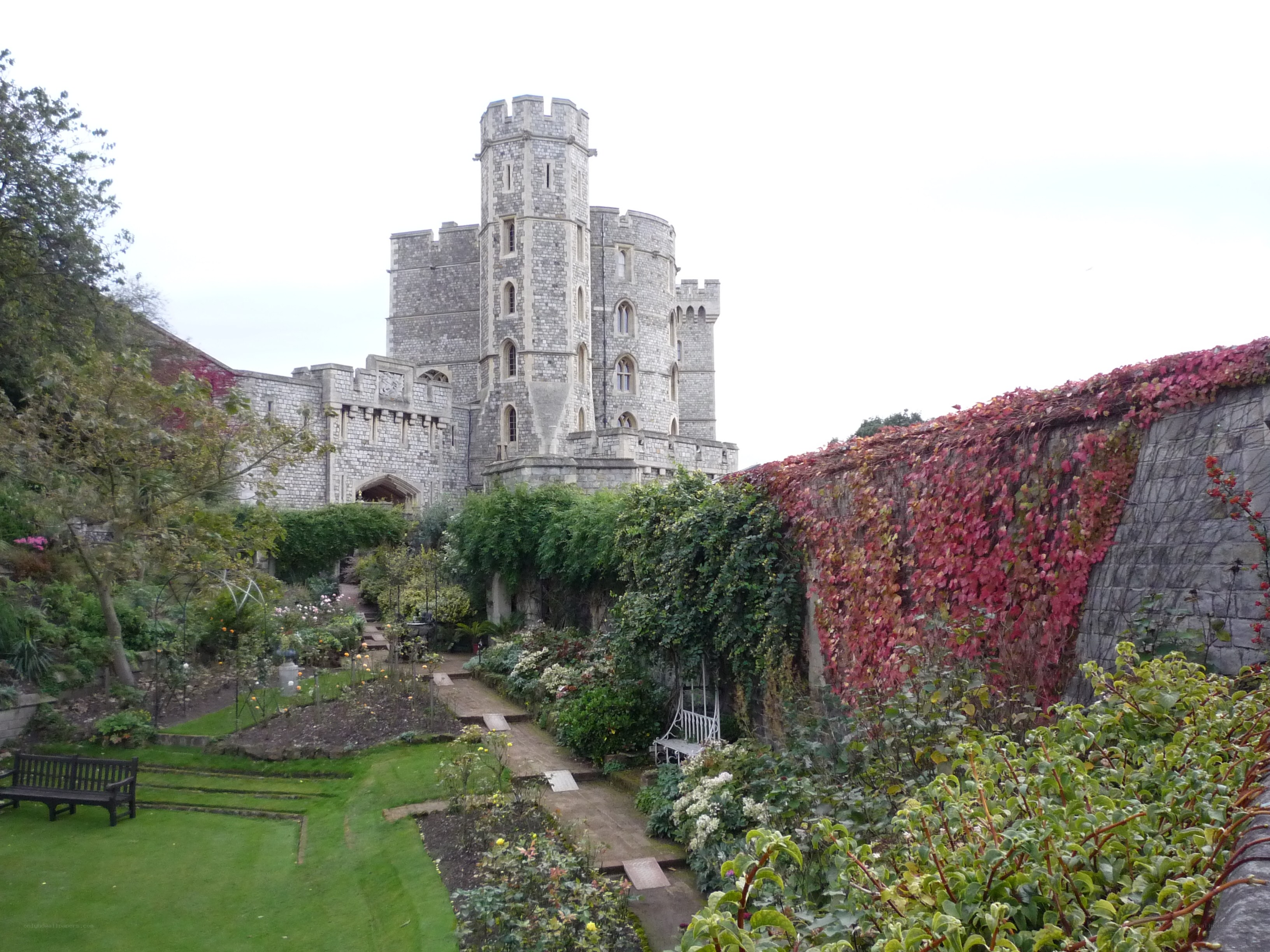 Windsor Castle garden view
