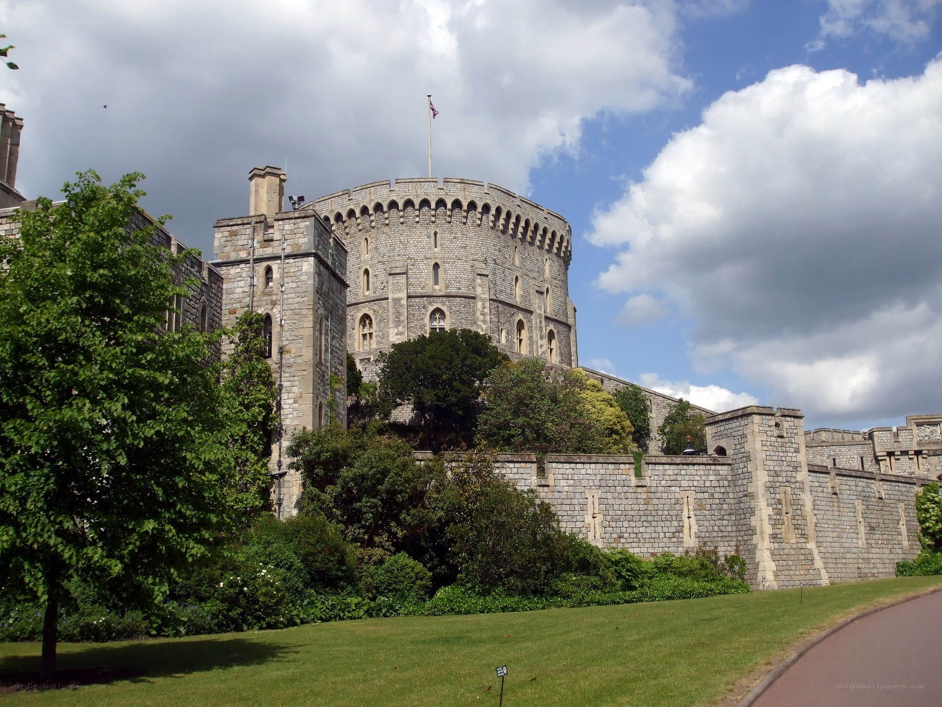 Windsor Castle on a cloudy day