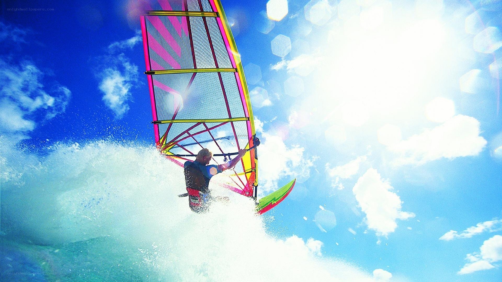 Windsurfer in action