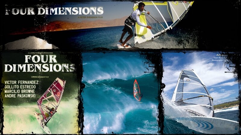 Windsurfer in Action — Blue, Dynamic, Afternoon