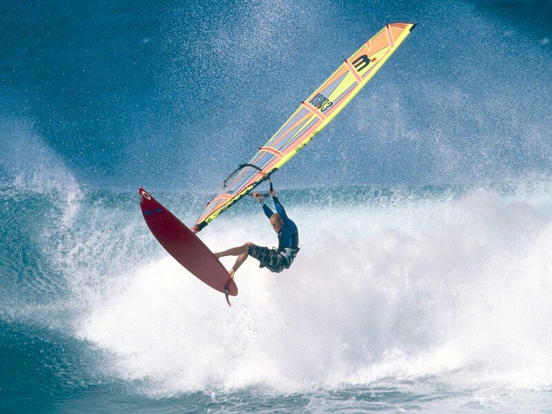 Windsurfer in Mid-air
