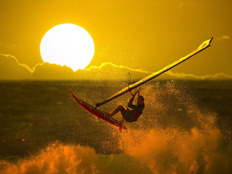 Windsurfer in Sunset
