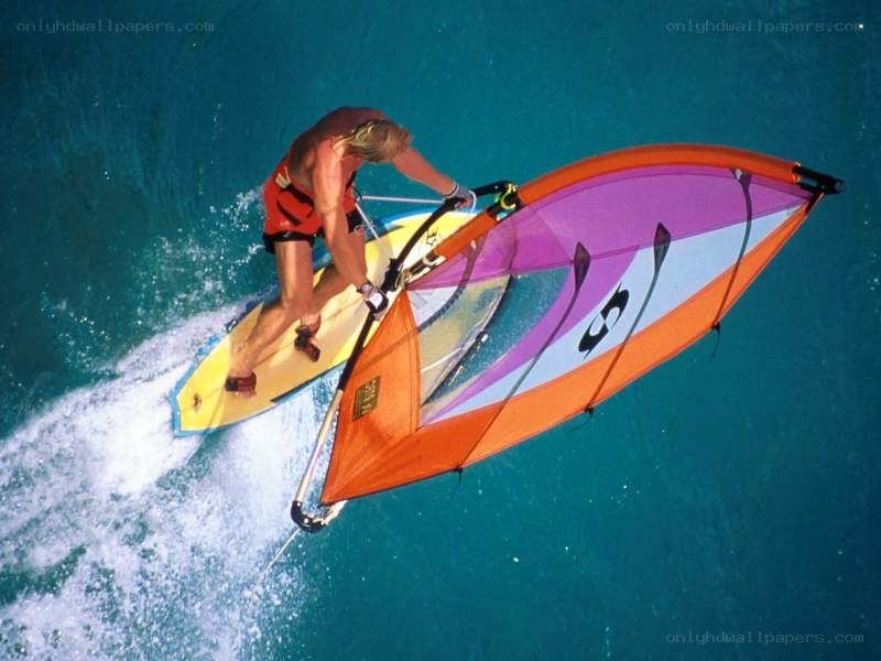 windsurfer on the water
