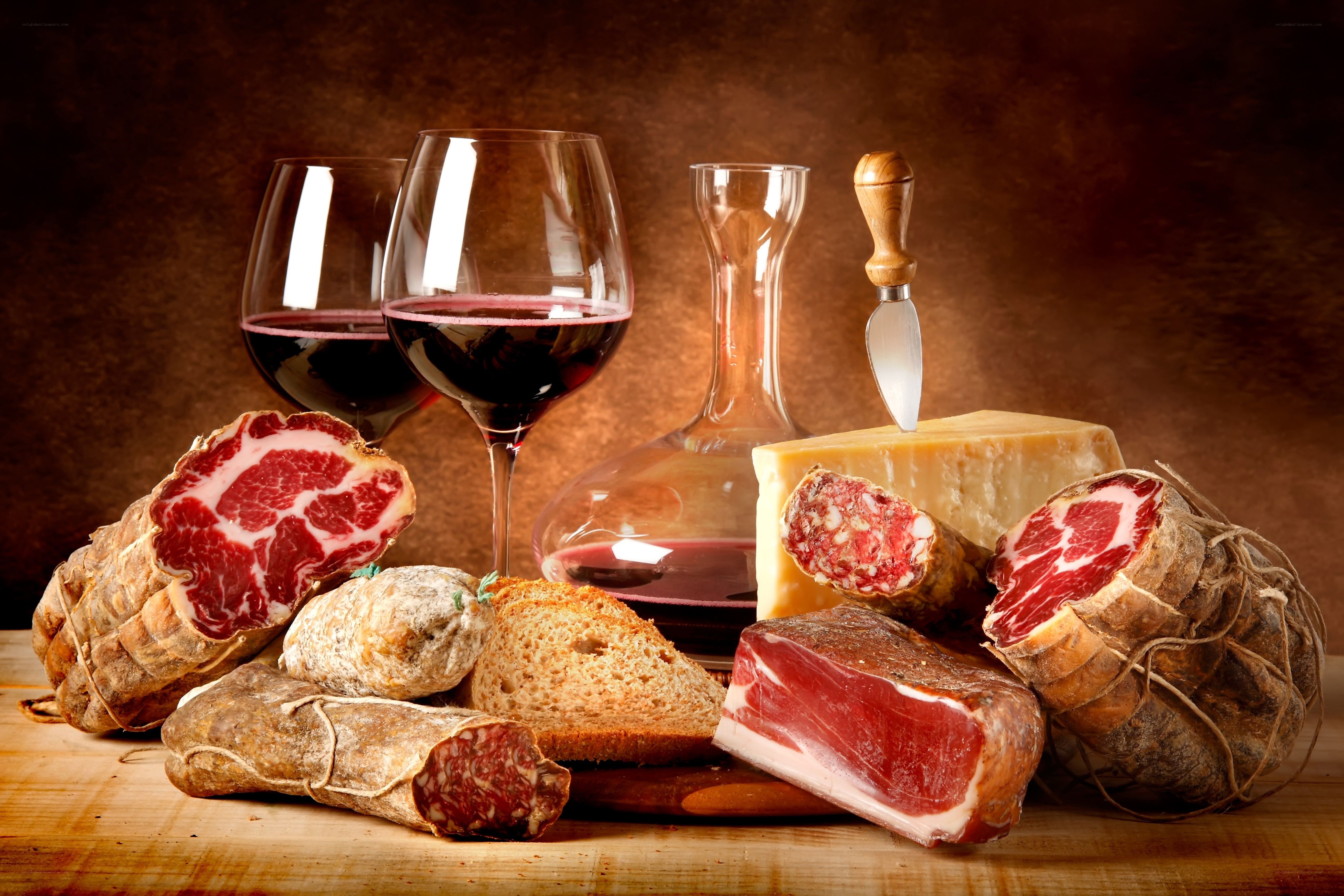 wine and charcuterie platter
