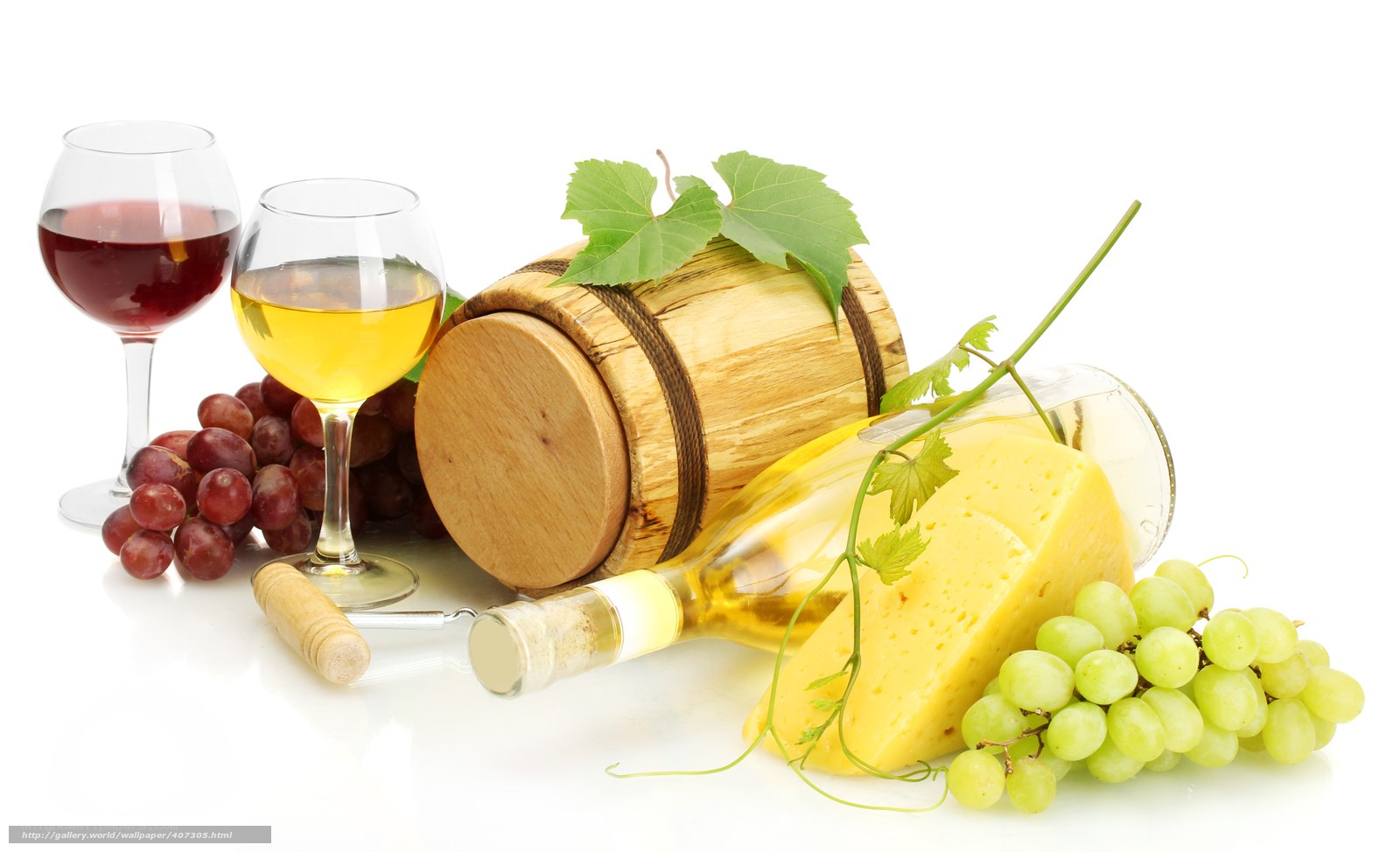Wine and cheese arrangement