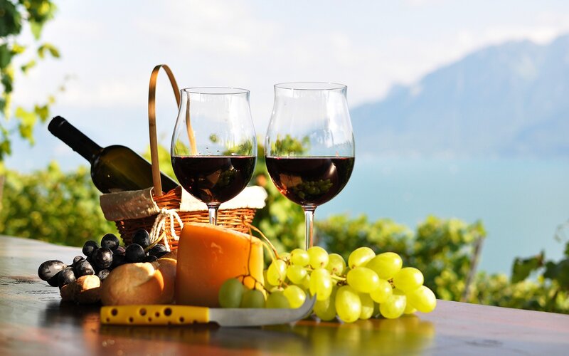 Wine and Cheese Picnic — Green, Serene