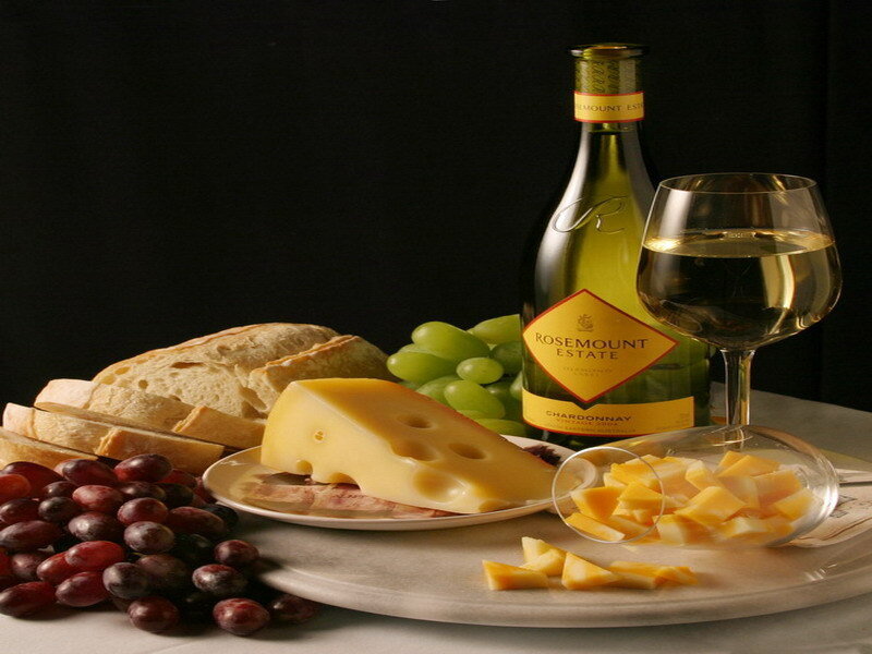 wine and cheese platter