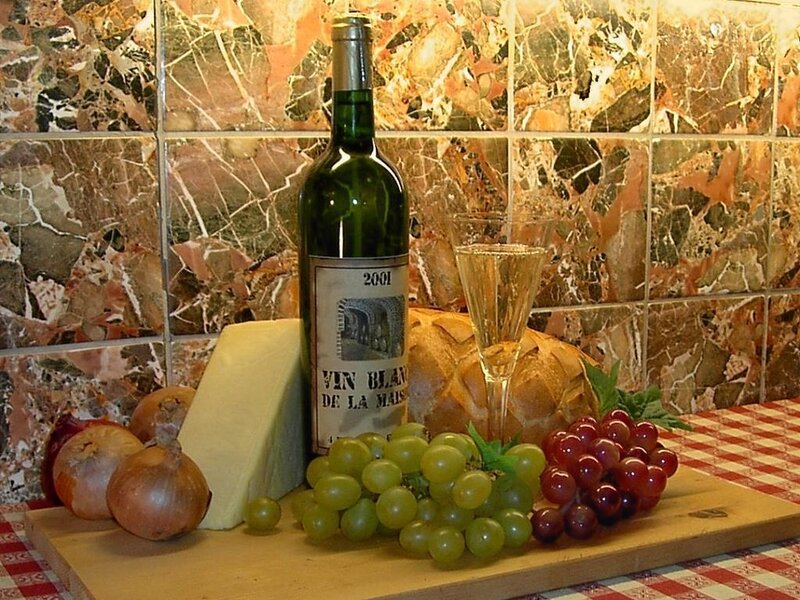 wine and cheese platter