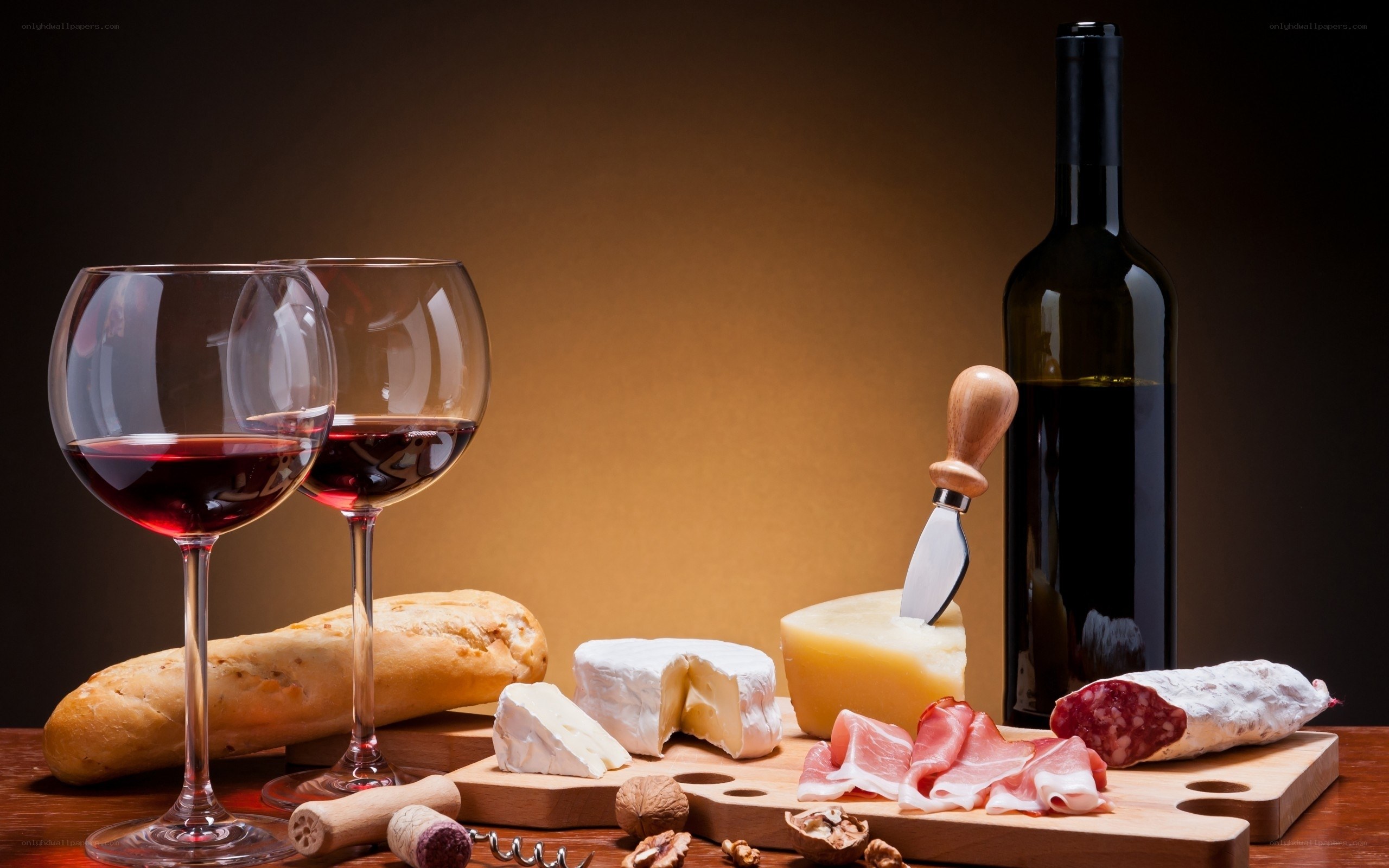 wine and cheese platter