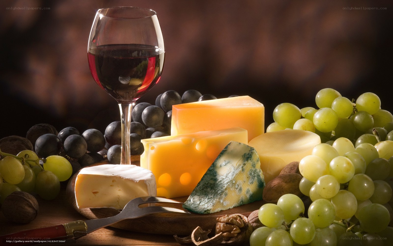 wine and cheese platter