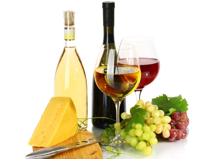 Wine and Cheese Platter — White, Calm