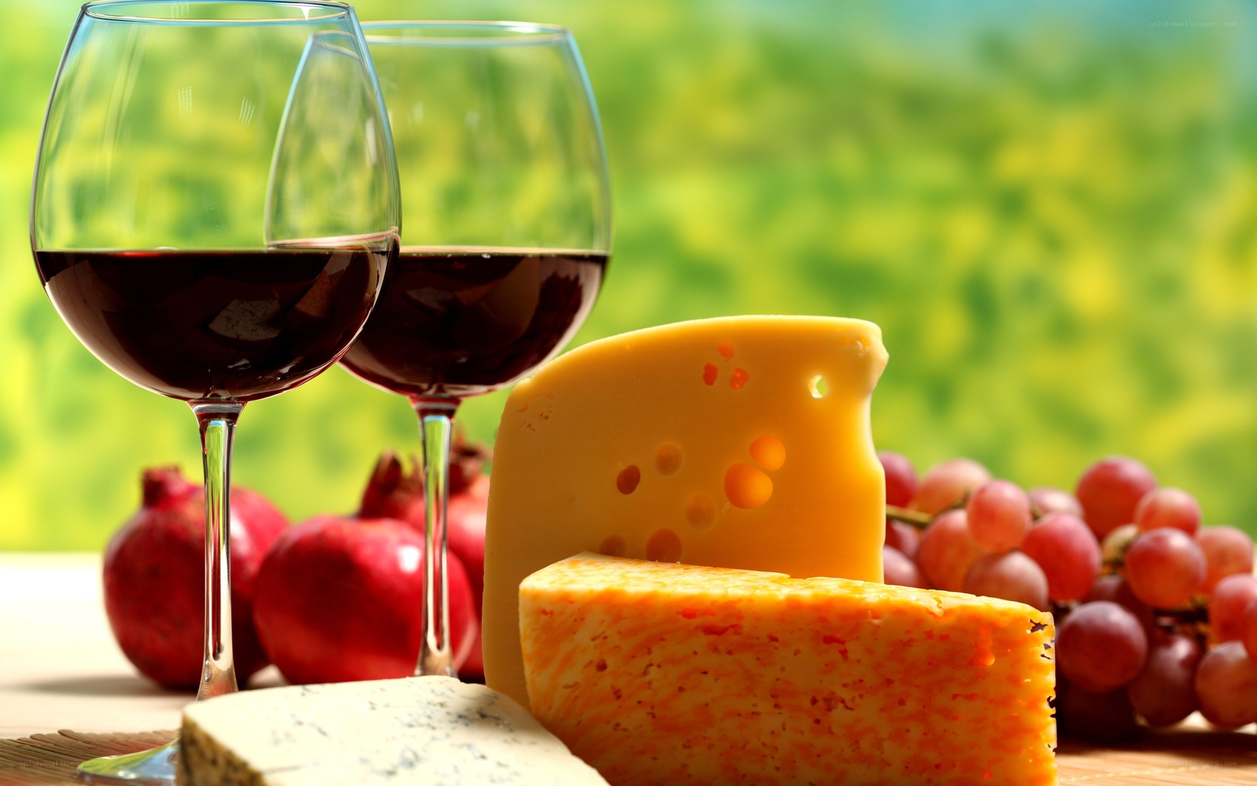 Wine and cheese platter